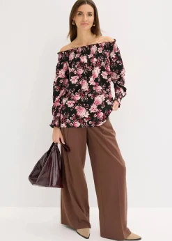 Damen bonprix Blusen & Tuniken|Bekleidung·Jacken & Mäntel|Vokuhila-Bluse