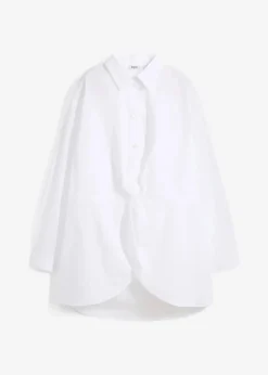 Damen bonprix Bekleidung·Jacken & Mäntel|Blusen & Tuniken|Vokuhila-Bluse in reiner Baumwolle