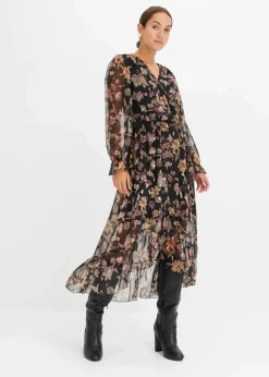 Damen bonprix Bekleidung·Pullover & Strickjacken|Kleider|Vokuhila-Kleid