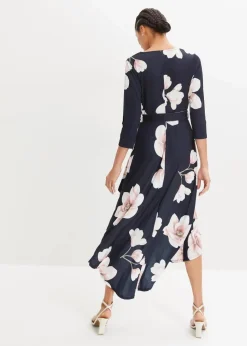 Damen bonprix Bekleidung·Pullover & Strickjacken|Nachhaltigere Materialien|Vokuhila-Kleid aus Jersey mit Bindeband