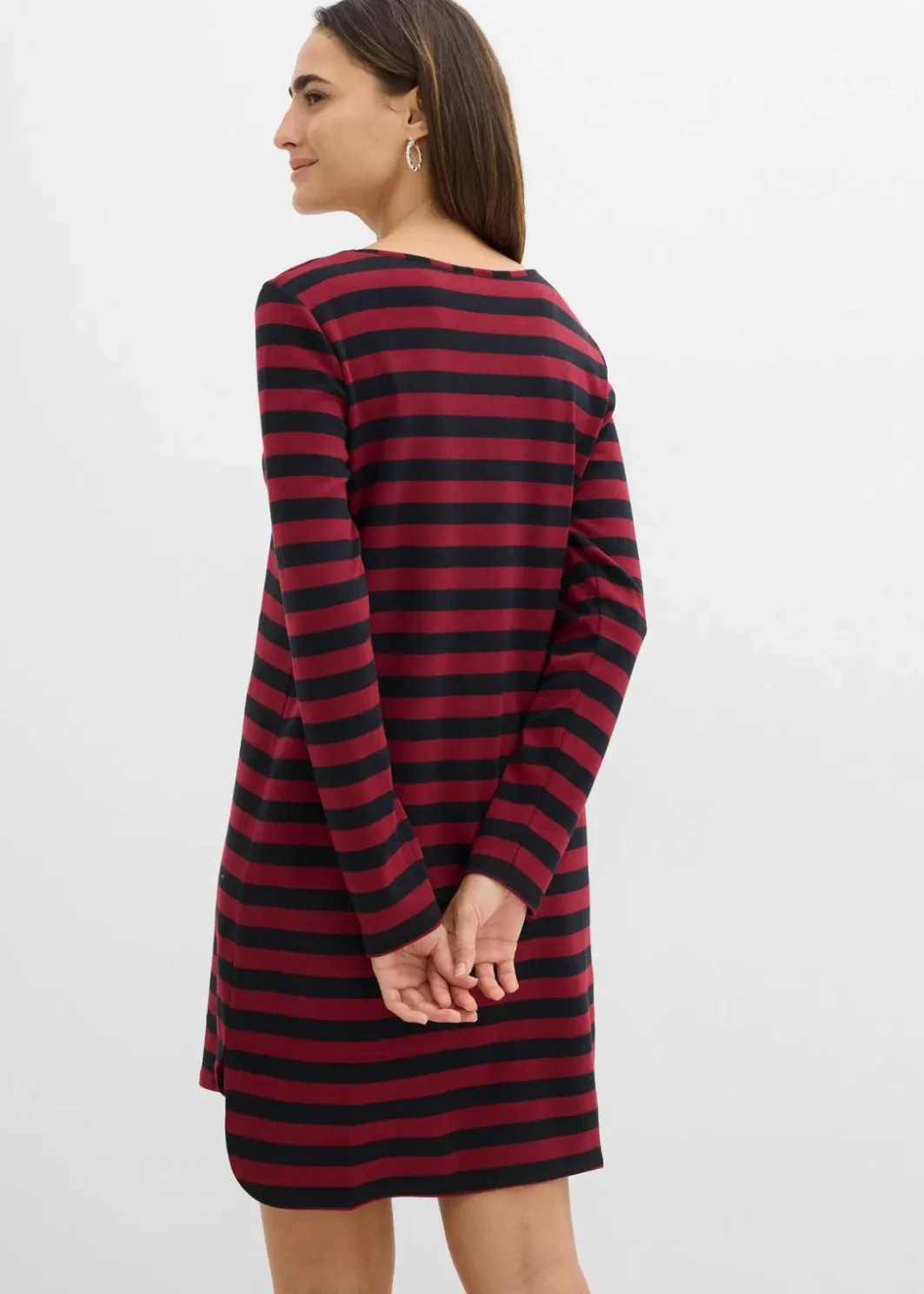 Damen bonprix Bekleidung·Röcke|Basics|Vokuhila-Kleid aus schwerer reiner Baumwolle