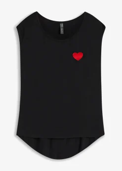 Discount Vokuhila-Shirt aus fließendem Viskosemix Damen Shirts & Tops|Nachhaltigere Materialien