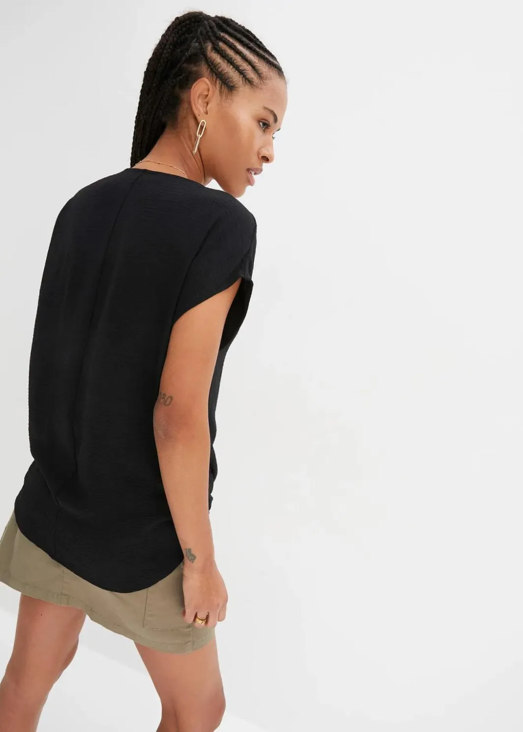 Damen bonprix Shirts & Tops|Vokuhila-Top