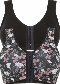 Damen bonprix Wäsche·Baumwollunterwäsche|Wäsche·Große Cups D-H|Vorderverschluss-BH ohne Bügel (2er Pack) mit Baumwolle