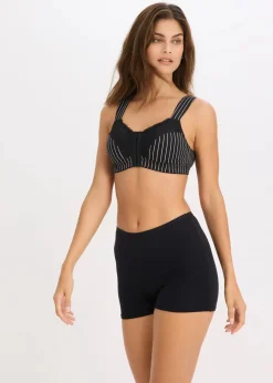 Damen bonprix Wäsche·Baumwollunterwäsche|Wäsche·Große Cups D-H|Vorderverschluss-BH ohne Bügel mit Bio-Baumwolle (2er Pack)