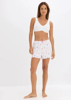 Damen bonprix Große Cups D-H|Nachhaltigere Materialien|Vorderverschluss-BH ohne Bügel mit Bio-Baumwolle (2er Pack)