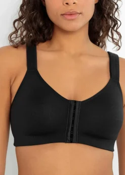 Discount Vorderverschluss-Sport-BH mit starkem Halt Damen Große Cups D-H|Sportbekleidung