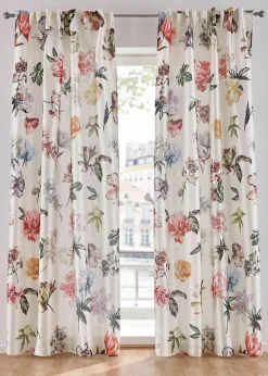 bonprix Vorhänge|Vorhang mit Blumenmuster (1er Pack)