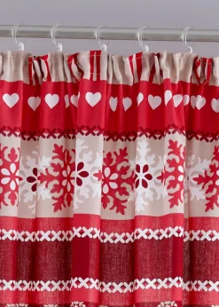 bonprix Vorhänge|Weihnachtsdeko & -Textilien·Gardinen|Vorhang mit Elch Druck(1er Pack)