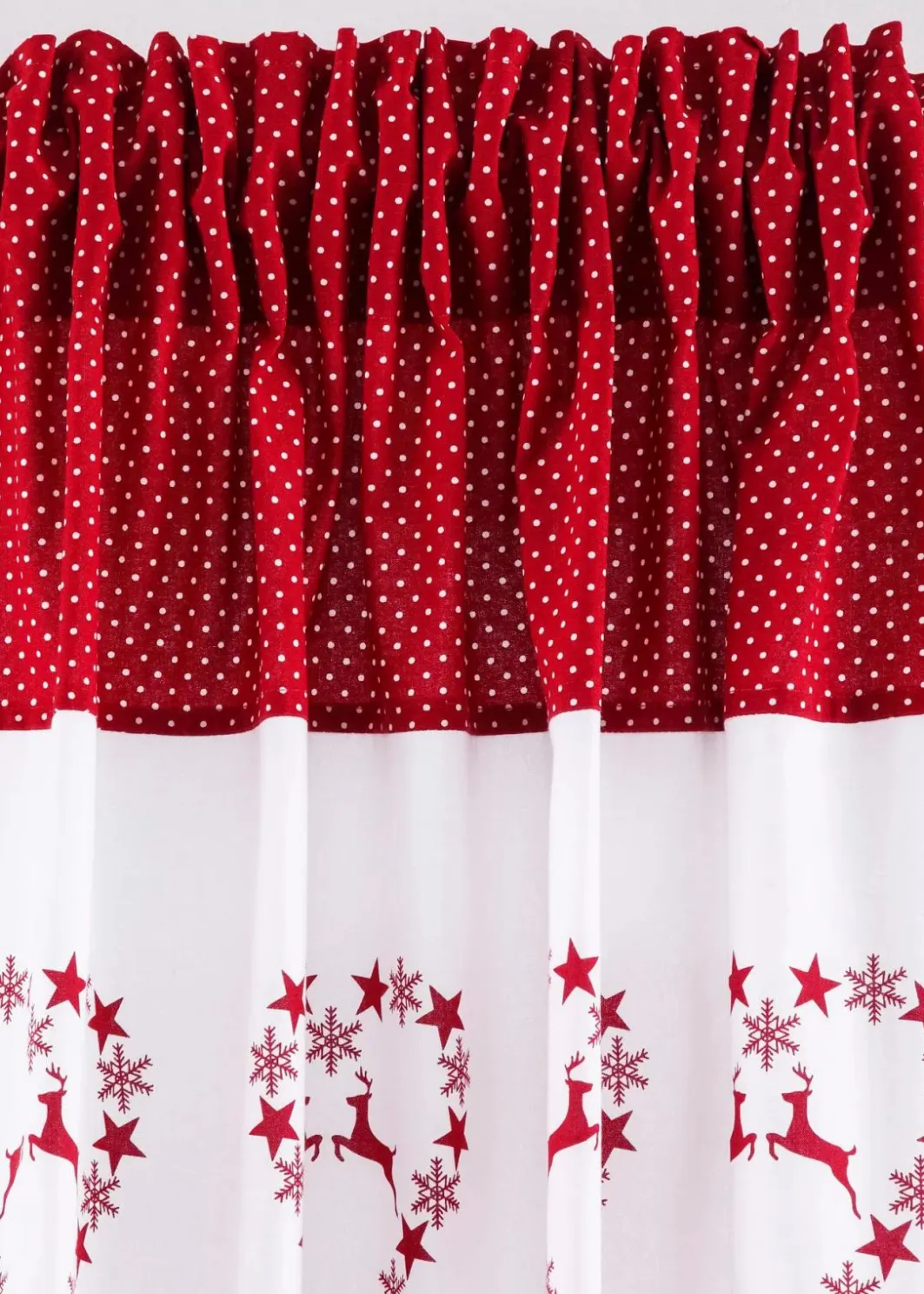 bonprix Vorhänge|Weihnachtsdeko & -Textilien·Gardinen|Vorhang mit Herz Druck (1er Pack)