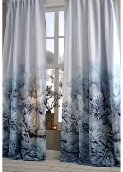 bonprix Vorhänge|Weihnachtsdeko & -Textilien·Gardinen|Vorhang mit recyceltem Polyester mit Wintermotiv (1er Pack)