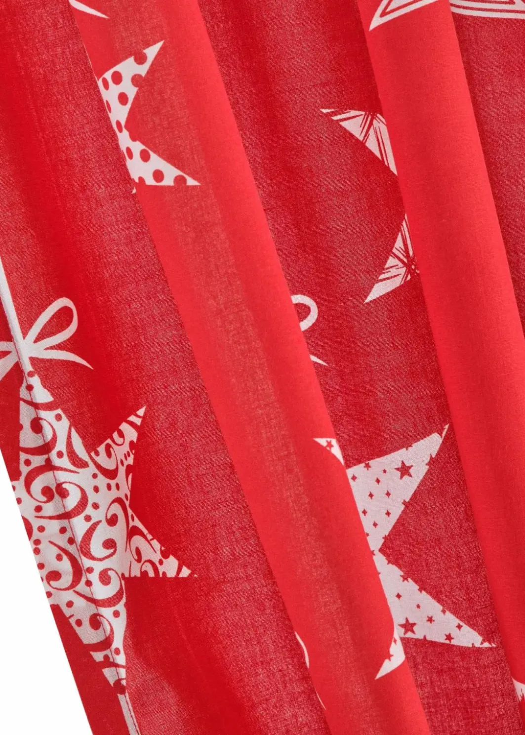 bonprix Vorhänge|Weihnachtsdeko & -Textilien·Gardinen|Vorhang mit Sternedruck inkl.Raffhalter (1er Pack)