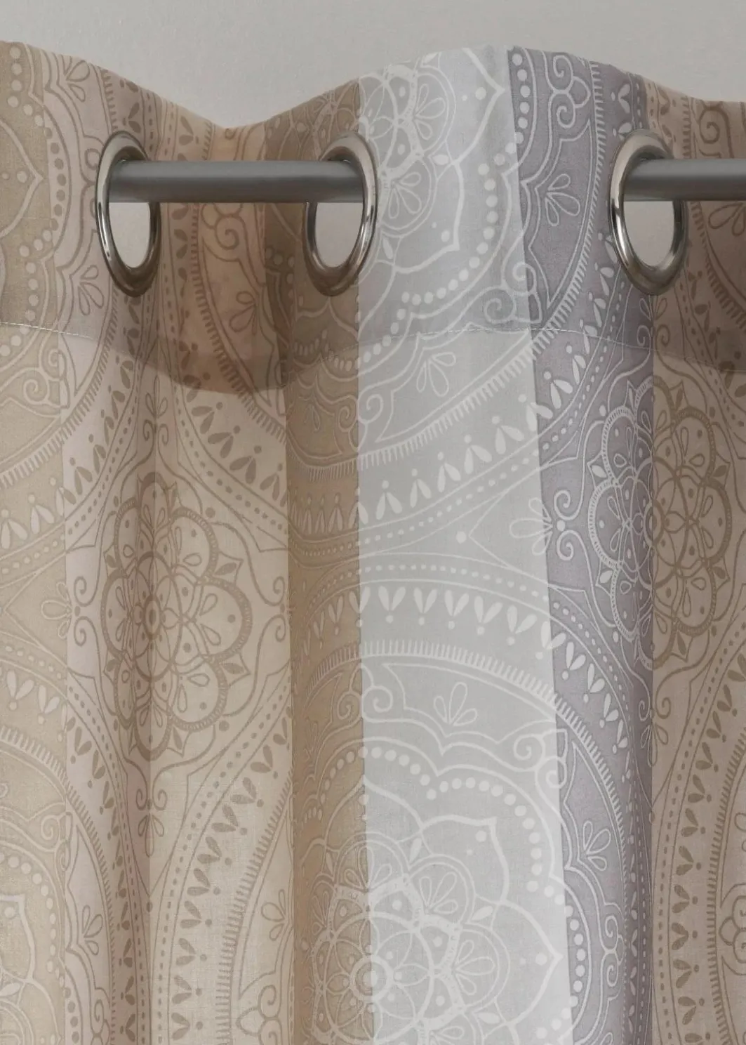 Discount Vorhang mit Streifen mit recyceltem Polyester (1er Pack) Vorhänge