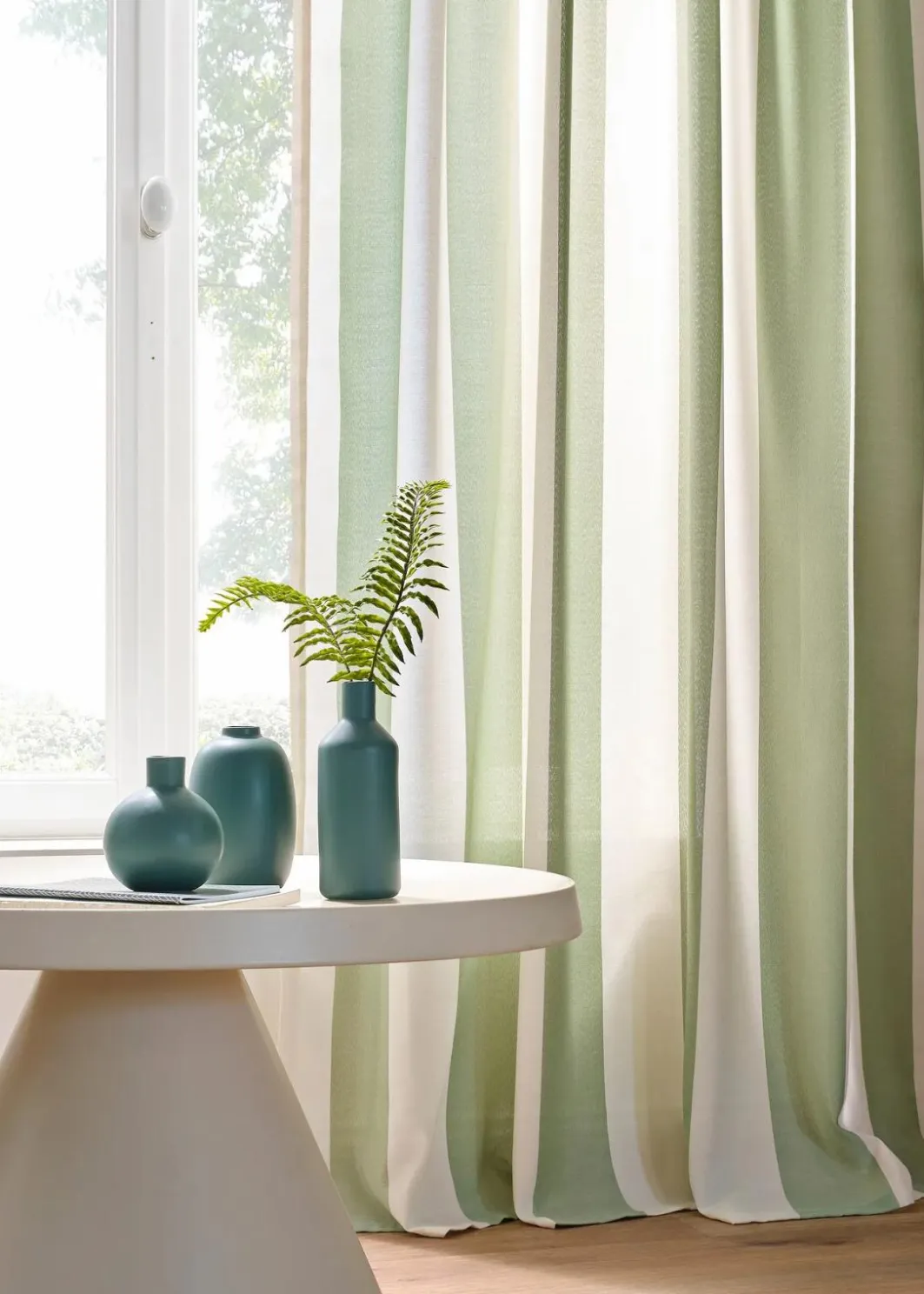 bonprix Vorhänge|Vorhang mit Streifen und recyceltem Polyester (1er Pack)