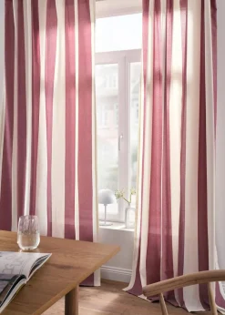 bonprix Vorhänge|Vorhang mit Streifen und recyceltem Polyester (1er Pack)