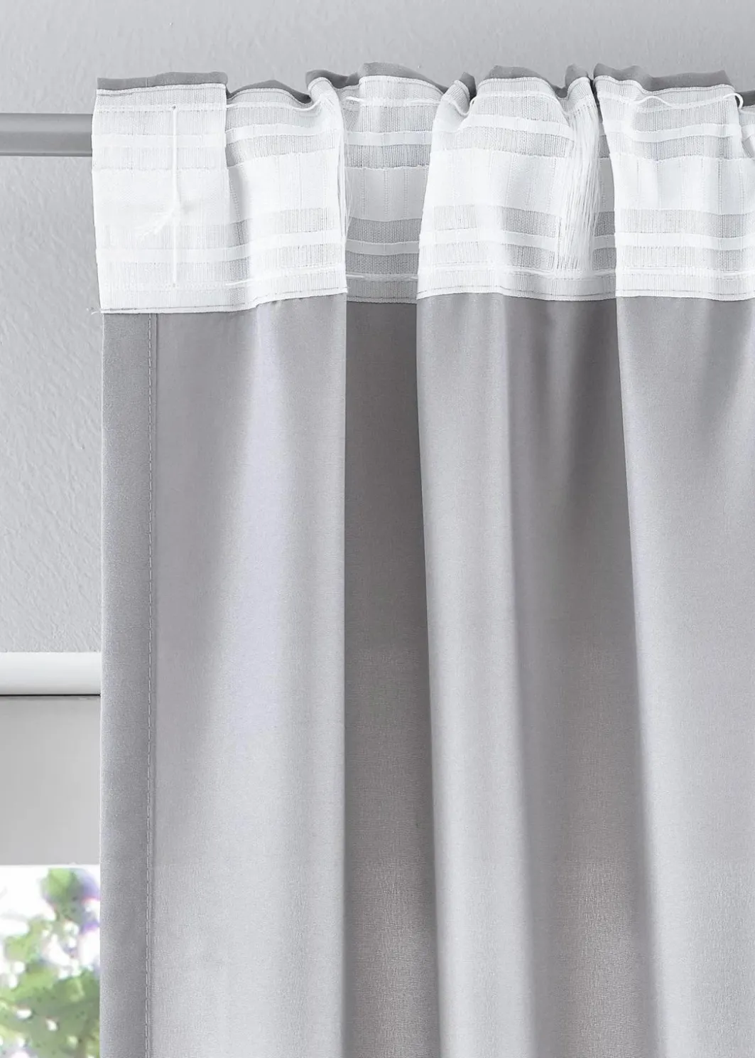 bonprix Vorhänge|Vorhänge aus Microfaser (2er Pack)