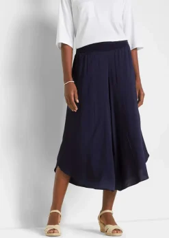 Damen bonprix Nachhaltigere Materialien|Hosen|Wadenlange Culotte aus nachhaltiger Viskose