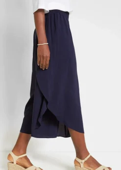 Damen bonprix Nachhaltigere Materialien|Hosen|Wadenlange Culotte aus nachhaltiger Viskose