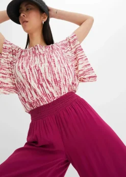 Outlet Wadenlange Culotte aus nachhaltiger Viskose Damen Nachhaltigere Materialien|Hosen