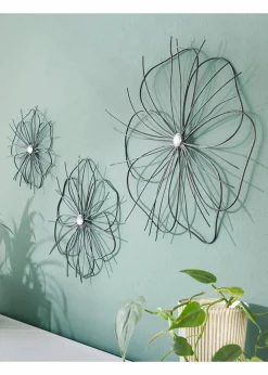 Hot Wanddeko in Blumen-Form (3-tlg.Set) Wanddekoration