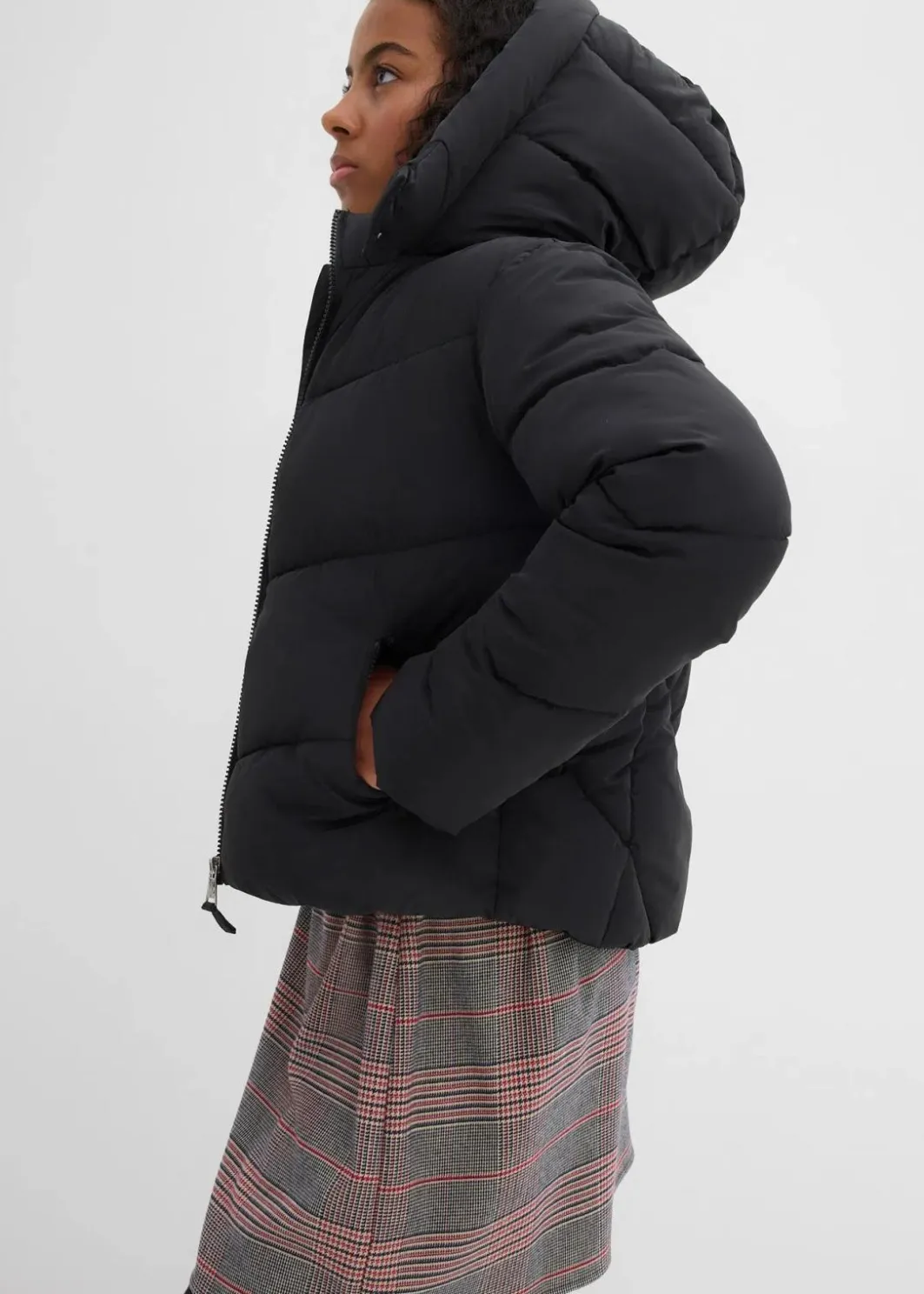 Kinder bonprix Mädchen 9-16 Jahre·Jacken & Outdoor|warm gefütterte Puffer-Jacke mit Kapuze