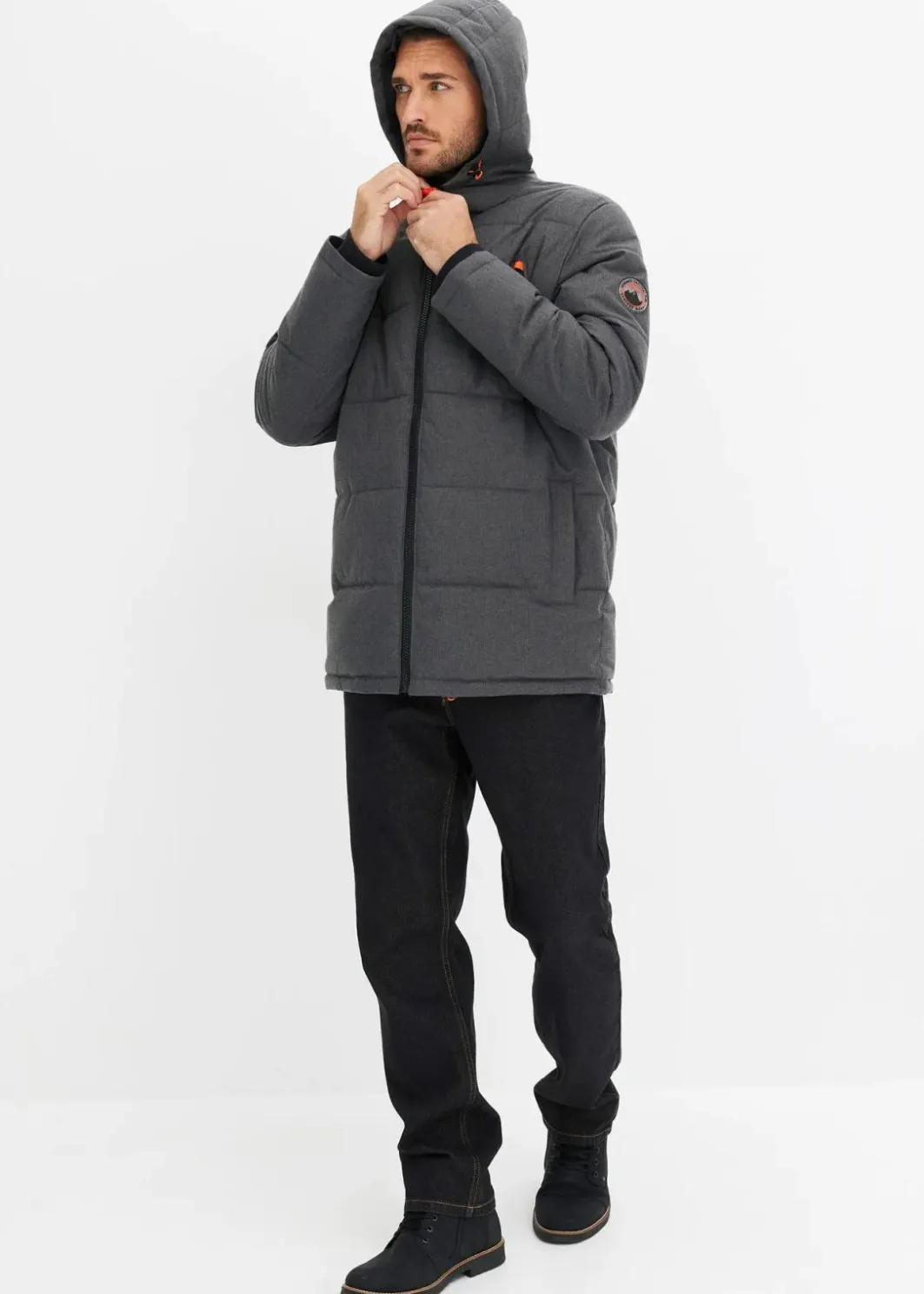 Herren bonprix Jacken & Mäntel|Outdoorbekleidung|warm gefütterte Stepp-Funktionsjacke, wasserabweisend