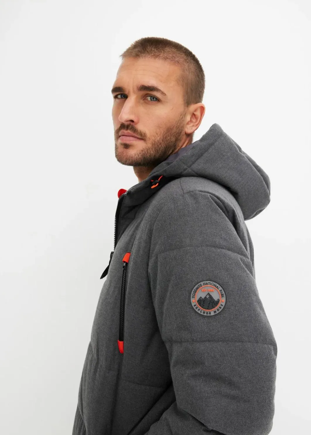 Herren bonprix Jacken & Mäntel|Outdoorbekleidung|warm gefütterte Stepp-Funktionsjacke, wasserabweisend