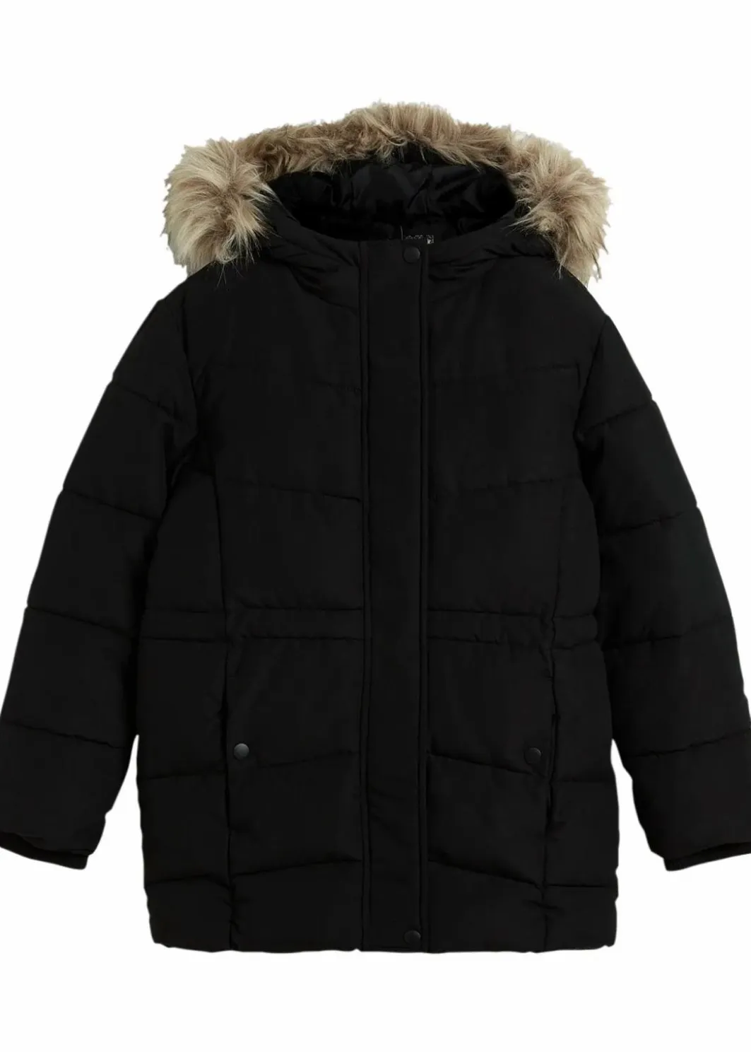 Sale warm gefütterte Steppjacke mit Fellkapuze Kinder Mädchen 9-16 Jahre·Jacken & Outdoor