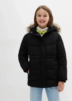 Sale warm gefütterte Steppjacke mit Fellkapuze Kinder Mädchen 9-16 Jahre·Jacken & Outdoor
