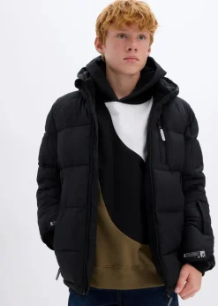 Kinder bonprix Jungen 9-16 Jahre·Jacken & Outdoor|Jungen 9-16 Jahre·Bademode|warm gefütterte Winter-Steppjacke mit Kapuze