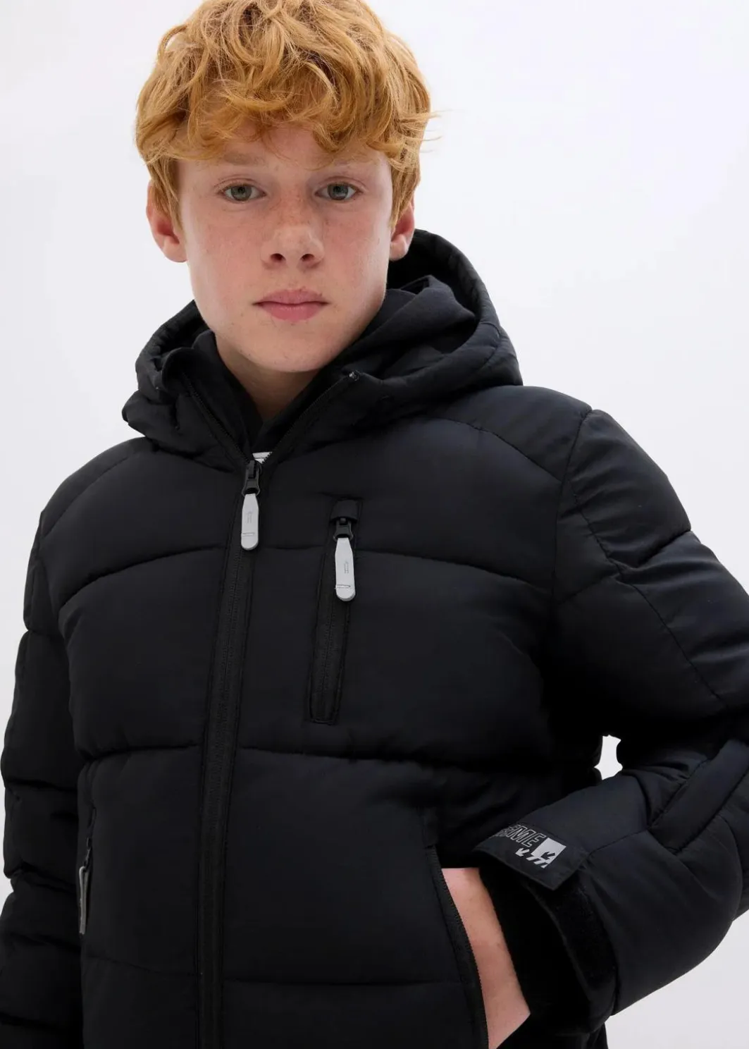 Kinder bonprix Jungen 9-16 Jahre·Jacken & Outdoor|Jungen 9-16 Jahre·Bademode|warm gefütterte Winter-Steppjacke mit Kapuze