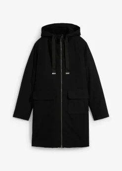 Damen bonprix Bekleidung·Hosen|Jacken & Mäntel|warm wattierter Winterparka mit Teddyfutter in Kapuze