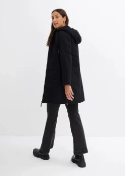 Damen bonprix Bekleidung·Hosen|Jacken & Mäntel|warm wattierter Winterparka mit Teddyfutter in Kapuze
