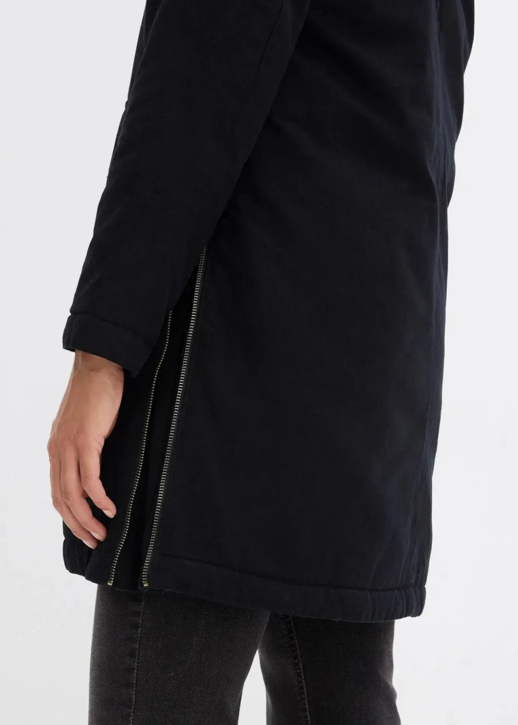 Damen bonprix Bekleidung·Hosen|Jacken & Mäntel|warm wattierter Winterparka mit Teddyfutter in Kapuze
