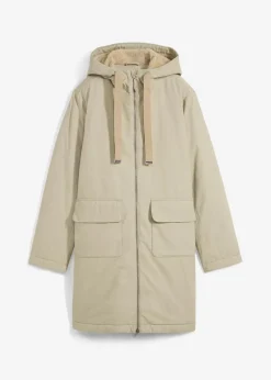 Damen bonprix Jacken & Mäntel|Bekleidung·Hosen|warm wattierter Winterparka mit Teddyfutter in Kapuze