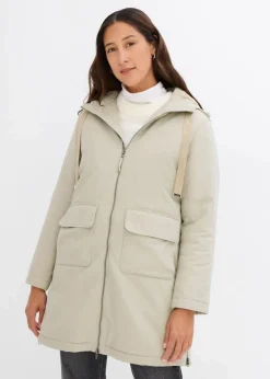 Damen bonprix Jacken & Mäntel|Bekleidung·Hosen|warm wattierter Winterparka mit Teddyfutter in Kapuze