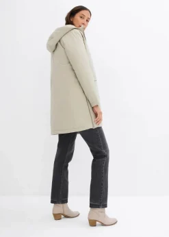 Damen bonprix Jacken & Mäntel|Bekleidung·Hosen|warm wattierter Winterparka mit Teddyfutter in Kapuze
