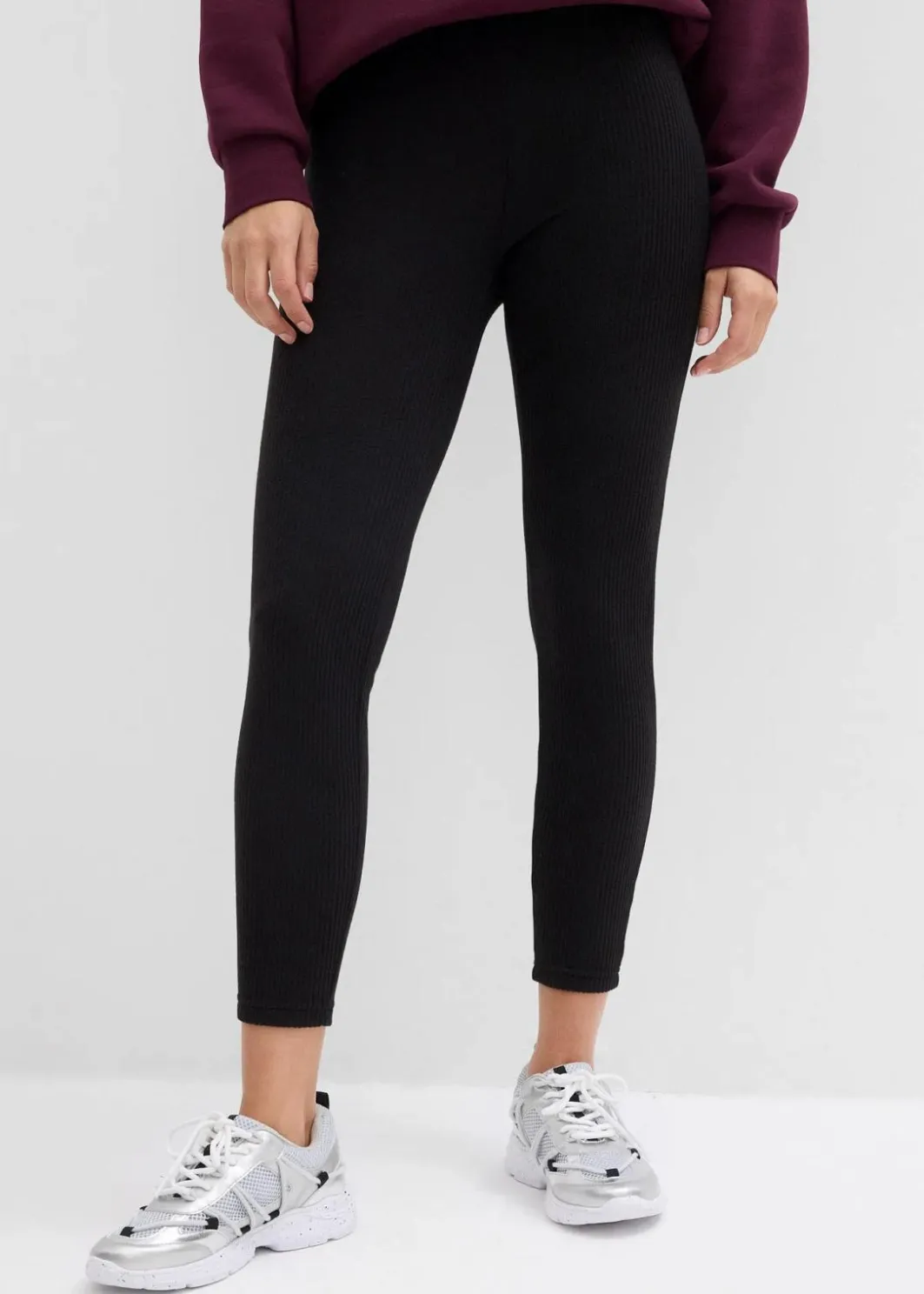 Outlet Warme gerippte Thermo-Leggings Damen Bekleidung·Röcke|Bekleidung·Sweat