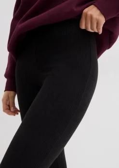 Outlet Warme gerippte Thermo-Leggings Damen Bekleidung·Röcke|Bekleidung·Sweat