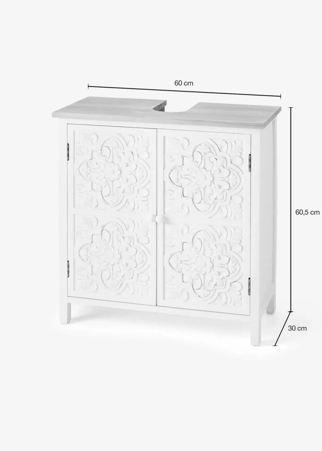 bonprix Badmöbel|Waschbeckenunterschrank mit Ornament