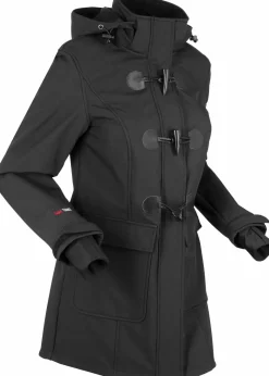 Damen bonprix Bekleidung·Hosen|Jacken & Mäntel|wasserabweisende Duffle-Jacke aus Softshell