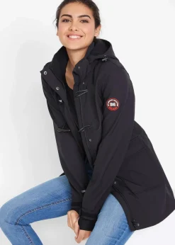 Damen bonprix Bekleidung·Hosen|Jacken & Mäntel|wasserabweisende Duffle-Jacke aus Softshell