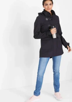 Damen bonprix Bekleidung·Hosen|Jacken & Mäntel|wasserabweisende Duffle-Jacke aus Softshell
