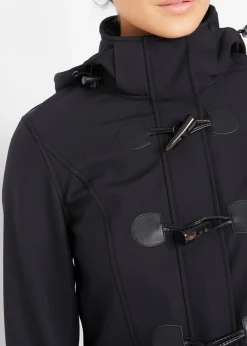Damen bonprix Bekleidung·Hosen|Jacken & Mäntel|wasserabweisende Duffle-Jacke aus Softshell