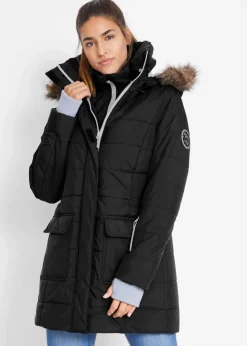 Clearance wasserabweisende Funktions-Longjacke in 2-in-1-Optik, gesteppt Damen Bekleidung·Hosen|Jacken & Mäntel