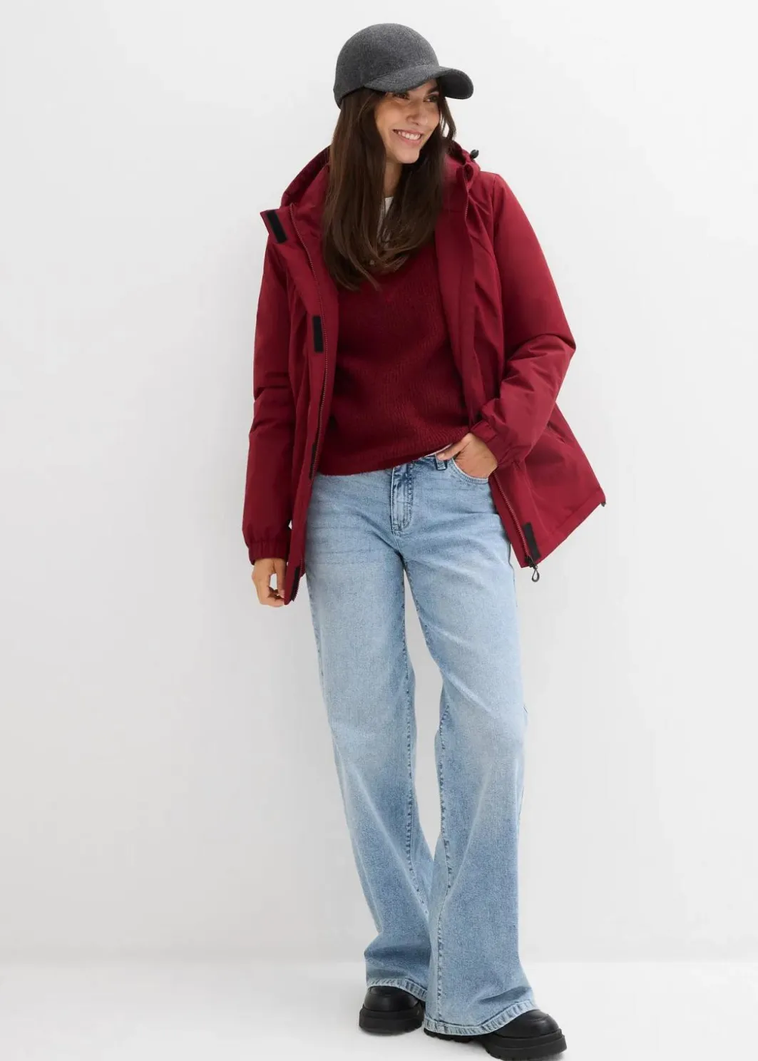 Damen bonprix Bekleidung·Hosen|Jacken & Mäntel|Wasserabweisende Funktions-Jacke