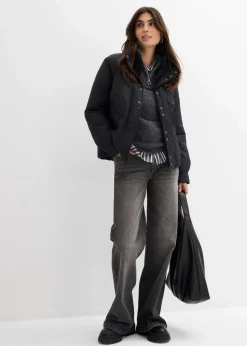 Damen bonprix Bekleidung·Hosen|Jacken & Mäntel|Wasserabweisende Funktions-Jacke, 2in1 Optik