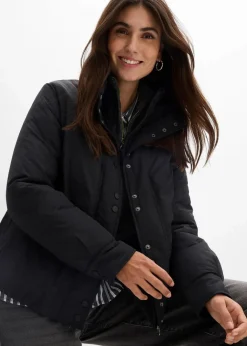 Damen bonprix Bekleidung·Hosen|Jacken & Mäntel|Wasserabweisende Funktions-Jacke, 2in1 Optik
