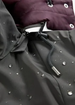 Damen bonprix Bekleidung·Hosen|Jacken & Mäntel|Wasserabweisende Outdoorjacke, 2in1-Optik