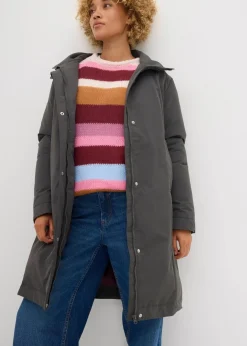 Damen bonprix Bekleidung·Hosen|Jacken & Mäntel|Wasserabweisende Outdoorjacke, 2in1-Optik
